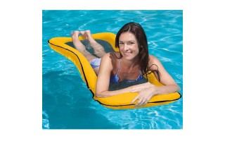 Colchoneta para Piscina con Red Intex 58836 Amarillo Colchoneta para Piscina con Red Intex 58836 Amarillo