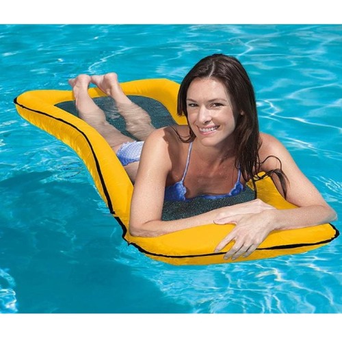 Colchoneta para Piscina con Red Intex 58836 Amarillo