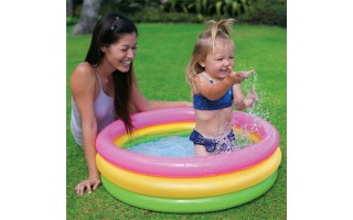 Piscina para Bebés Intex 58924 Inflable 51L Colores Piscina para Bebés Intex 58924 Inflable 51L Colores