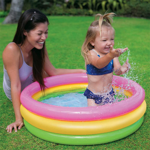 Piscina para Bebés Intex 58924 Inflable 51L Colores