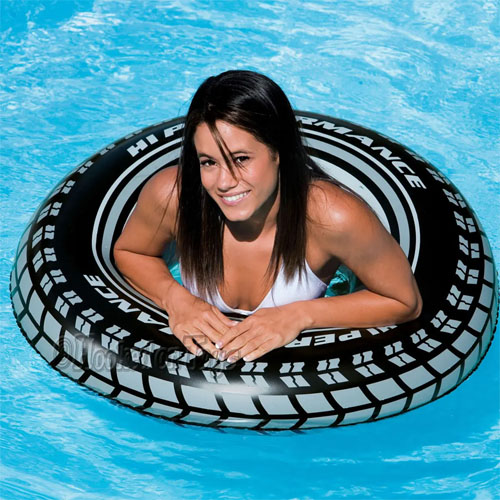 Flotador Inflable Intex 59252 Anillo 91cm Rueda