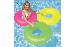 Flotador Inflable Intex Neon Frost 59262 Anillo 91cm Flotador Inflable Intex Neon Frost 59262 Anillo 91cm