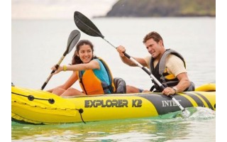 Bote Kayak Inflable Intex 68307 p/ 2 personas c/ remos Bote Kayak Inflable Intex 68307 p/ 2 personas c/ remos