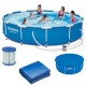 Piscina Bestway 6500 Litros + Filtro + Cobertor + Lona