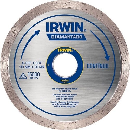 Disco de Corte Irwin 13891 Diamante Continuo 110mm