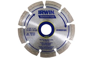 Disco de Corte Irwin 13892 Diamante Segmentado 110mm Disco de Corte Irwin 13892 Diamante Segmentado 110mm