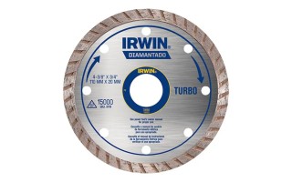 Disco de Corte Irwin 13893 Diamante Turbo 110mm Disco de Corte Irwin 13893 Diamante Turbo 110mm