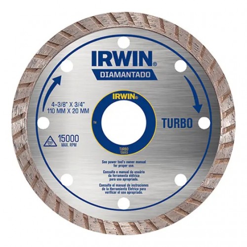 Disco de Corte Irwin 13893 Diamante Turbo 110mm