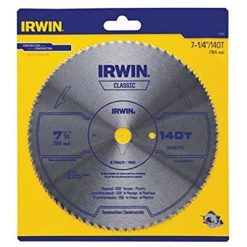 Hoja de Sierra Circular Irwin 11840 184mm 140di