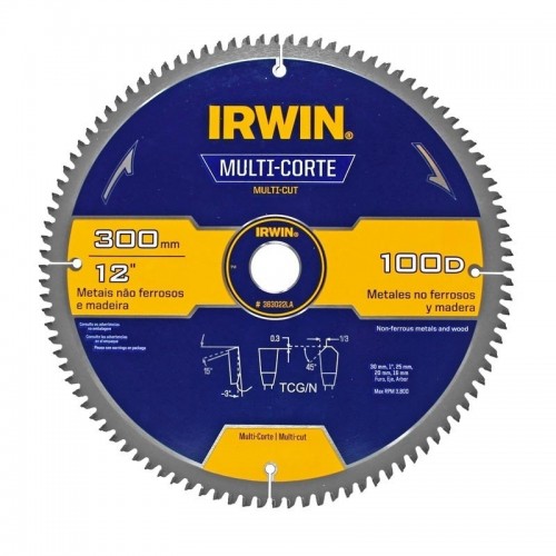 Hoja Sierra Circular Irwin 363022LA 300mm 100di TCG/