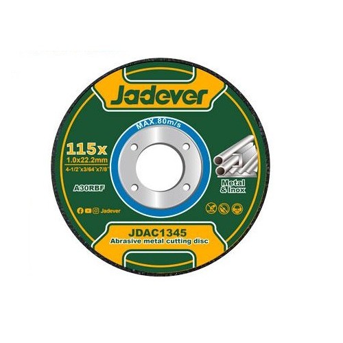 Disco de Corte Acero Inox Jadever JDAC1345 115mmx1mm x25u