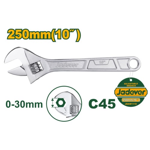 Llave Ajustable Jadever JDAW1110 10'' 25cm 0-30mm