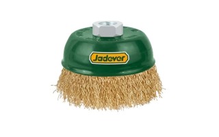 Cepillo de Acero Jadever JDCE1402 Copa Ondulado 4" Cepillo de Acero Jadever JDCE1402 Copa Ondulado 4"