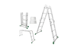 Escalera Multiuso Jadever JDLD7H43 Aluminio 12pel. 3,3m Escalera Multiuso Jadever JDLD7H43 Aluminio 12pel. 3,3m