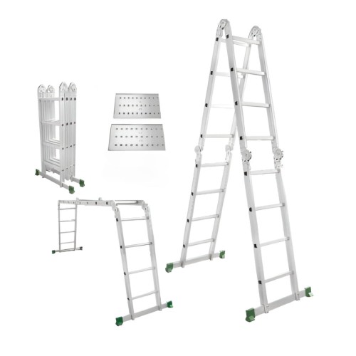 Escalera Multiuso Jadever JDLD7H44 Aluminio 16pel. 4,4m