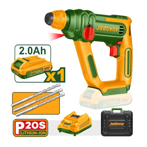 Rotomartillo a Batería Jadever JDLM 3,7kg 1,5J 20V Rotomartillo a Batería Jadever JDLM 3,7kg 1,5J 20V