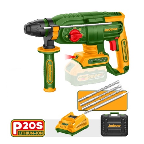 Rotomartillo a Batería Jadever JDLM 6,3kg 2,5J 20V Rotomartillo a Batería Jadever JDLM 6,3kg 2,5J 20V
