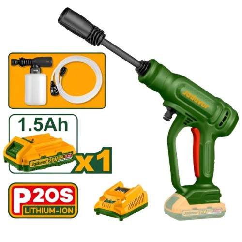 Hidrolavadora a Batería Jadever JDQX01202 150L/h 25bar 20V