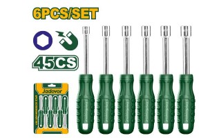 Destornilladores Tubo Hex. Jadever JDSS24T6 6pzs 5-10mm Destornilladores Tubo Hex. Jadever JDSS24T6 6pzs 5-10mm