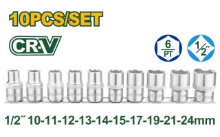 Llaves Tubo Jadever JDST2410 enc.1/2'' 10pzs 10-24mm Llaves Tubo Jadever JDST2410 enc.1/2'' 10pzs 10-24mm