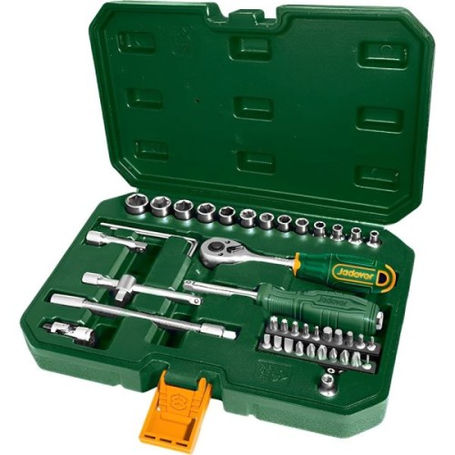 Llaves Tubo y Puntas Jadever JDST4D45 enc.1/4" 45pzs Llaves Tubo y Puntas Jadever JDST4D45 enc.1/4" 45pzs