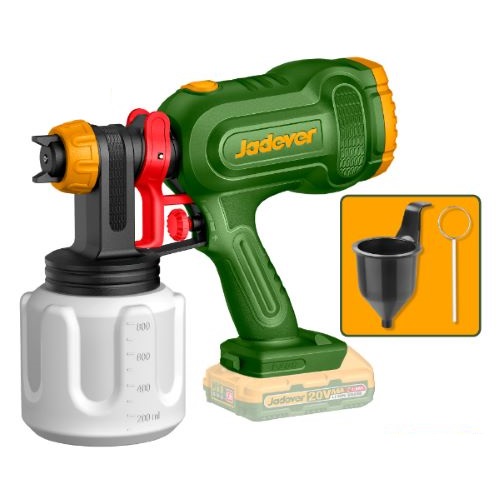 Pistola para Pintar a Batería Jadever 800ml 20V SIN BAT