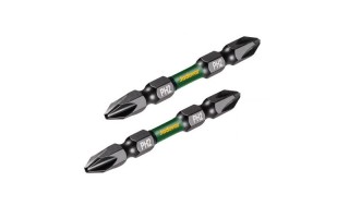 Puntas de Impacto Jadever JDSV3K62 65mm PH2 (doble) x2u Puntas de Impacto Jadever JDSV3K62 65mm PH2 (doble) x2u