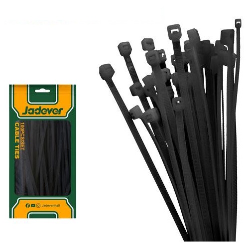 Precinto Jadever JDTEB510025 2,5mm 10cm Negro x100u