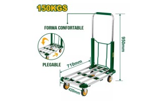 Carro Plataforma Plegable Jadever JDWB9A15 150kg