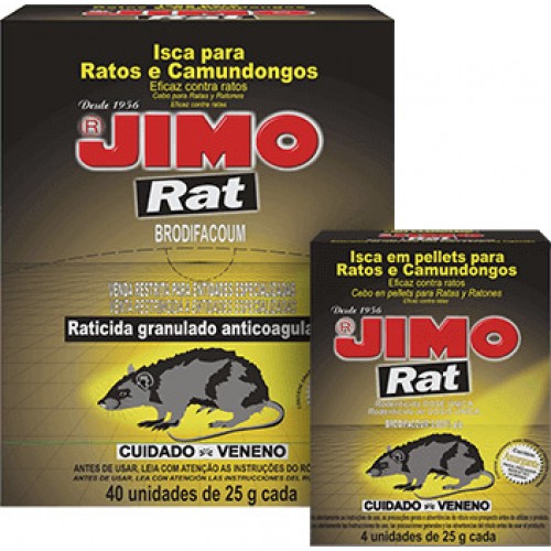 Raticida Granulado Anticoagulante Jimo sobres 40x25g