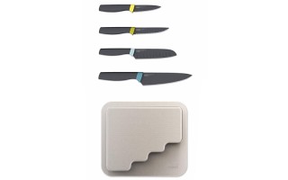 Cuchillos Joseph DoorStore 4pzs con Soporte p/ Puerta