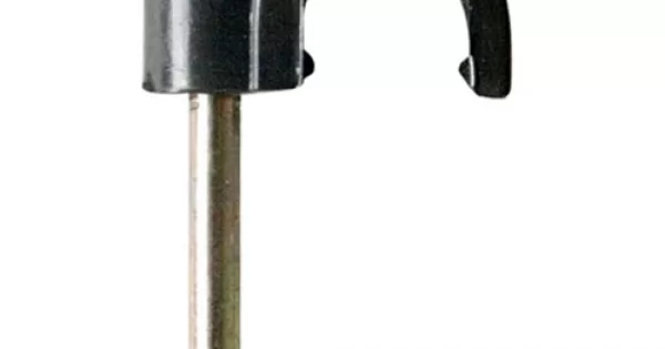 Grampa KALOP COAXIAL plástica N8-RG6 sujeta cables negro con clavo de acero