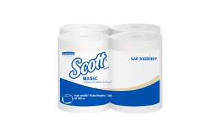 Toalla de Papel Scott Airflex Basic 3022 Blanco 200m x4u Toalla de Papel Scott Airflex Basic 3022 Blanco 200m x4u