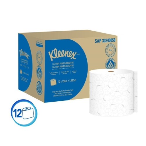 Toalla de Papel Kleenex Airflex Blanco 130m x12u