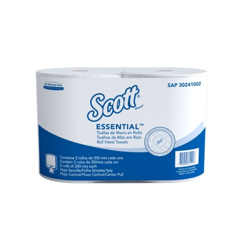Toalla de Papel Scott Essential Airflex Blanco 200m x2u