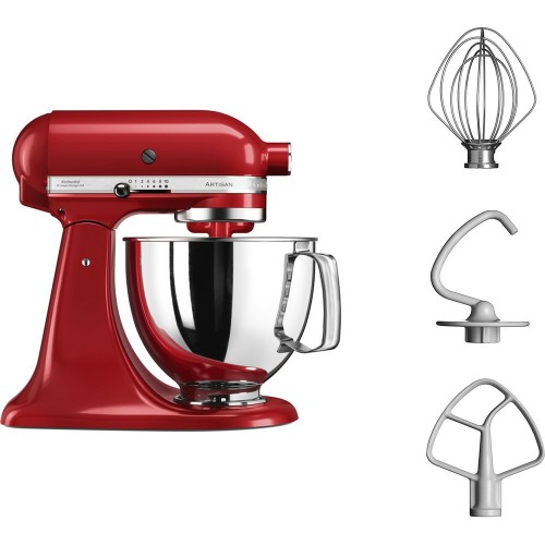 Batidora Planetaria KitchenAid Artisan 4,8L 300W Rojo