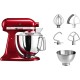 Batidora Planetaria Kitchenaid Artisan 4,8L 300W Rojo