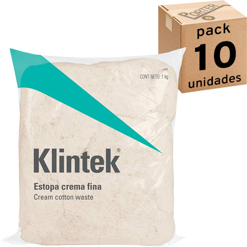 Estopa Klintek 57001 Crema 1kg x10u