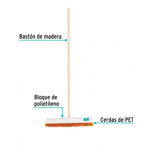 Escobillón Plástico Klintek 57036 Cerda Suave 50x6cm con mango