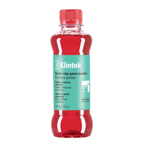 Aceite para Muebles de Madera Klintek 57070 240ml Rojo