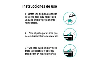 Aceite para Muebles de Madera Klintek 57071 480ml Rojo Aceite para Muebles de Madera Klintek 57071 480ml Rojo