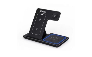 Cargador Inalámbrico Kolke KCR-5662 para Celulares 3en1 Cargador Inalámbrico Kolke KCR-5662 para Celulares 3en1