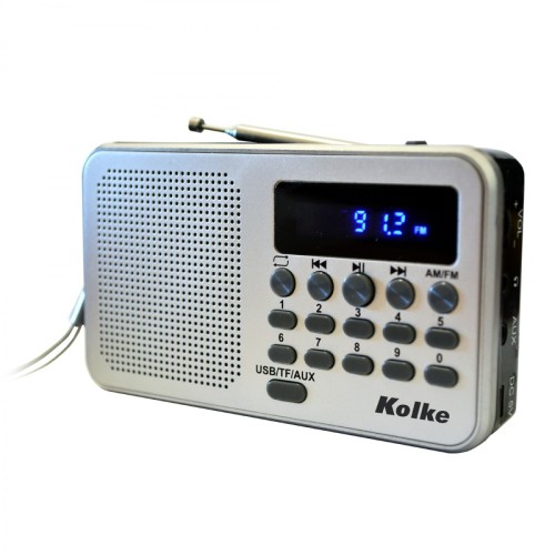 Radio Portátil Kolke KPR-364 Analógica AM-FM Recargable