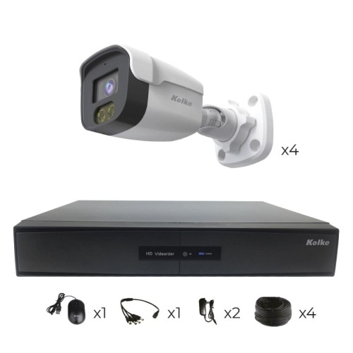 Cámaras de Seguridad Kolke KUK-626 2.0MP con DVR x4u