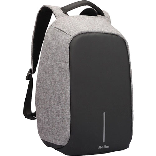 Mochila porta Laptop Kolke KVM Gris 31x13x45cm