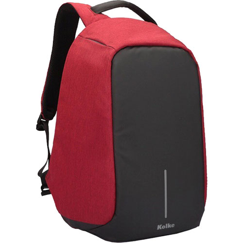 Mochila porta Laptop Kolke KVM Rojo 31x13x45cm