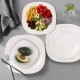 Platos y Bowl Kups NFP Cuadrado 18pzs Blanco