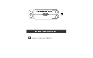 Multi-Herramienta Leatherman Micra 64380181N 10 Func. Plateado Multi-Herramienta Leatherman Micra 64380181N 10 Func. Plateado