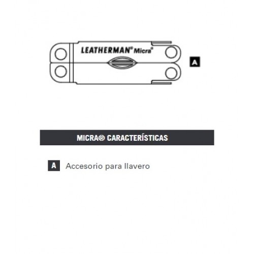 Multi-Herramienta Leatherman Micra 64340181N 10 Func.