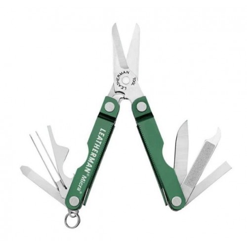 Multi-herramienta Leatherman Micra 10 Func. Verde